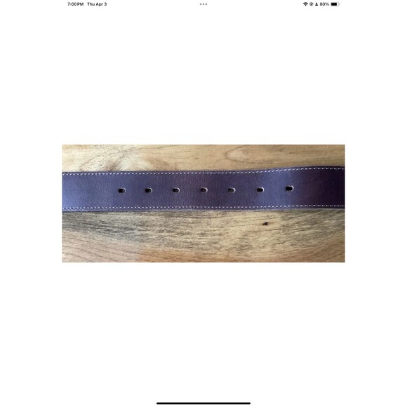 Columbia Men's Size XL 42-44 Single Loop Brown Belt Casual 1.5" Width 7 Holes - Picture 5 of 9